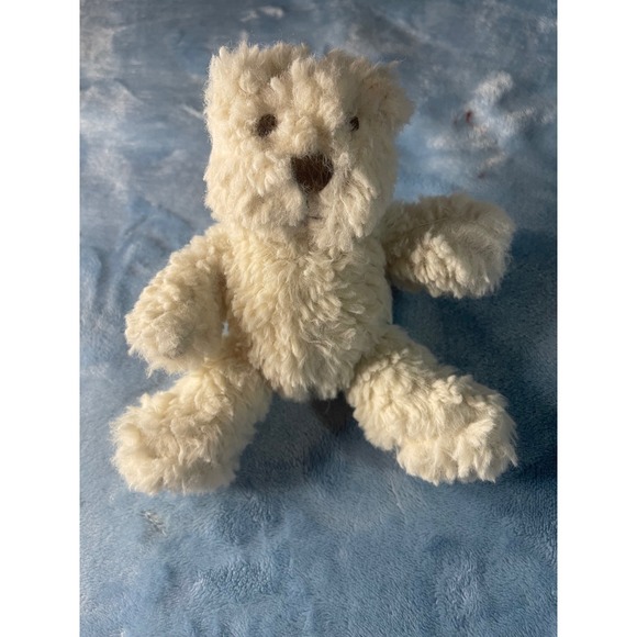 Baby Gap Cream Sherpa Teddy Bear Plush Stuffed Animal Small 6 Inch - Picture 2 of 5